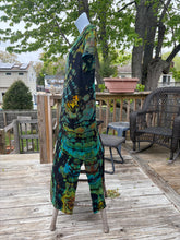 Load image into Gallery viewer, Ladies Medium maxi dress, reverse tie dye (discounted)