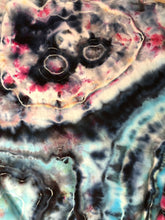 Load image into Gallery viewer, Adult Small hooded pullover sweatshirt, geode tie dye design