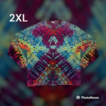 Load image into Gallery viewer, Adult 2XL long sleeve, reverse tie dye
