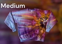 Load image into Gallery viewer, Adult medium crew neck sweatshirt, mandala tie dye
