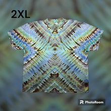 Load image into Gallery viewer, Adult 2XL Tshirt,  prism tie dye design
