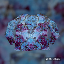 Load image into Gallery viewer, Ladies Large long sleeve Tshirt, mandala tie dye
