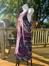 Load image into Gallery viewer, Ladies medium tank dress,  geode tie dye
