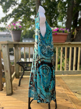 Load image into Gallery viewer, Ladies XL swing dress, reverse geode tie dye
