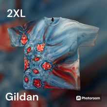 Load image into Gallery viewer, Adult 2XL Tshirt, mandala tie dye
