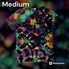 Load image into Gallery viewer, Adult Medium Tshirt,  reverse tie dye design
