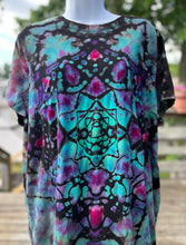 Load image into Gallery viewer, Ladies XL Tshirt dress, reverse tie dye
