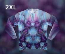 Load image into Gallery viewer, Adult 2XL crew neck sweatshirt, mandala tie dye
