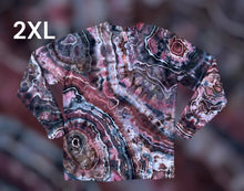 Load image into Gallery viewer, Adult 2XL crew neck sweatshirt, geode tie dye
