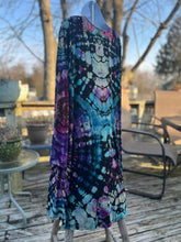 Load image into Gallery viewer, Ladies XL long sleeve dress, reverse tie dye
