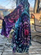 Load image into Gallery viewer, Ladies XL long sleeve dress, reverse tie dye
