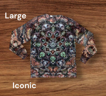 Load image into Gallery viewer, Large long sleeve, mandala tie dye
