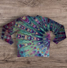 Load image into Gallery viewer, Large crew neck sweatshirt, sunburst tie dye
