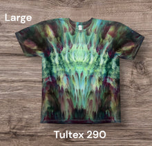 Load image into Gallery viewer, Large Tshirt, tie dye design
