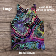 Load image into Gallery viewer, Large tank, reverse tie dye
