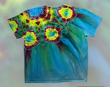 Load image into Gallery viewer, Adult 2XL Tshirt,  mandala gravity tie dye
