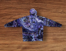 Load image into Gallery viewer, Adult 3XL zipper hooded sweatshirt, geode tie dye
