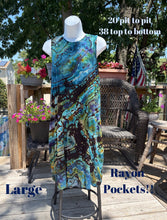 Load image into Gallery viewer, Ladies large dress, reverse geode tie dye
