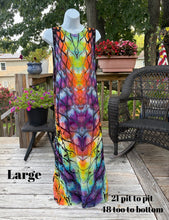 Load image into Gallery viewer, Ladies large dress,  reverse tie dye
