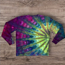 Load image into Gallery viewer, Large crew neck sweatshirt, sunburst tie dye
