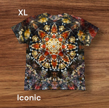 Load image into Gallery viewer, XL Tshirt,  mandala tie dye design
