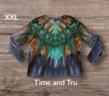 Load image into Gallery viewer, Ladies XXL Tshirt, tie dye design
