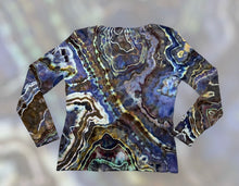 Load image into Gallery viewer, Ladies Large long sleeve, geode tie dye
