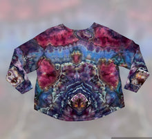 Load image into Gallery viewer, Ladies XXL long sleeve Tshirt, mandala tie dye
