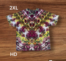 Load image into Gallery viewer, Adult 2XL Tshirt, tie dye design
