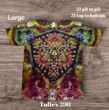 Load image into Gallery viewer, Large Tshirt, mandala tie dye
