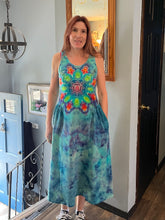Load image into Gallery viewer, Ladies Medium dress, mandala tie dye
