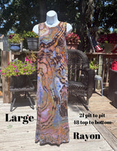 Load image into Gallery viewer, Ladies large dress,  reverse tie dye
