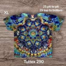 Load image into Gallery viewer, XL Tshirt, mandala tie dye
