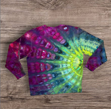 Load image into Gallery viewer, 2XL crew neck sweatshirt, sunburst tie dye
