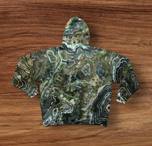 Load image into Gallery viewer, 2XL pullover hooded sweatshirt, geode tie dye design
