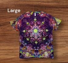 Load image into Gallery viewer, Adult Large Tshirt, mandala tie dye
