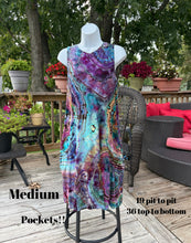 Load image into Gallery viewer, Ladies Medium dress, reverse tie dye
