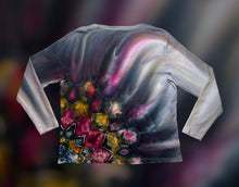 Load image into Gallery viewer, Ladies XL long sleeve, mandala gravity tie dye
