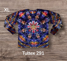 Load image into Gallery viewer, XL long sleeve Tshirt, mandala tie dye
