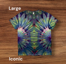 Load image into Gallery viewer, Adult Large Tshirt,  tie dye design
