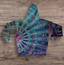 Load image into Gallery viewer, 2xl zipper hooded sweatshirt,  sunburst tie dye
