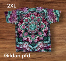 Load image into Gallery viewer, Adult 2XL Tshirt, mandala tie dye
