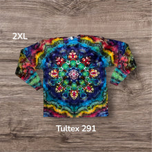 Load image into Gallery viewer, 2XL long sleeve Tshirt, mandala tie dye
