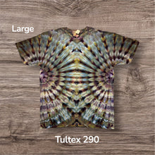 Load image into Gallery viewer, Large Tshirt, fanfold tie dye
