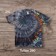 Load image into Gallery viewer, 2XL Tshirt, spiral tie dye
