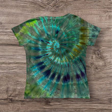 Load image into Gallery viewer, Ladies Medium Tshirt, spiral tie dye
