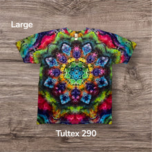 Load image into Gallery viewer, Large Tshirt, mandala tie dye
