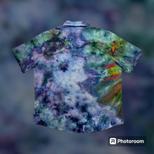 Load image into Gallery viewer, Mens Large button down, mandala tie dye design
