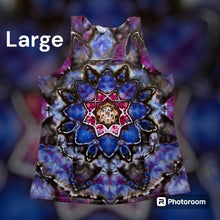 Load image into Gallery viewer, Ladies Large Tank top, mandala tie dye design
