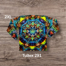 Load image into Gallery viewer, 2XL long sleeve Tshirt, mandala tie dye
